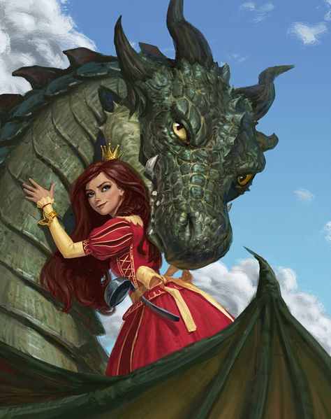 Princess And Dragon, Dragon Princess, Dragon Artwork Fantasy, Female Dragon, Fantasy Princess, Fairytale Illustration, Dragon Rider, Fire Art, Dragon Pictures