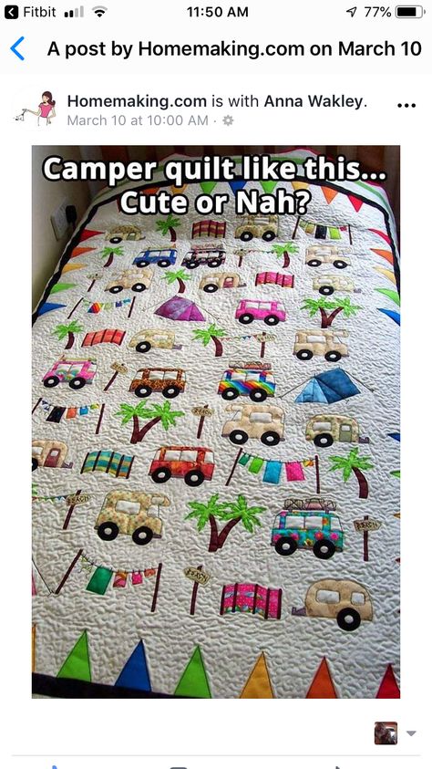 Jeep Quilt, Backpacking Hacks, Camper Quilt, Quilt Diy, Camping Quilt, Cute Camping, Double Black, Sewing Crafts Tutorials, Applique Quilting