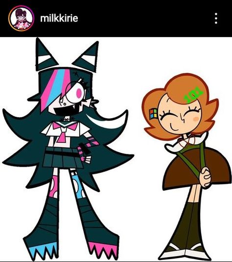 credits to @milkkirie on Instagram Chihiro Danganronpa, 2000 Cartoons, 2000s Cartoons, Language Art, Character Designer, Art Fanart, Art Style Inspiration, Cartoon Character Design, Environment Concept Art