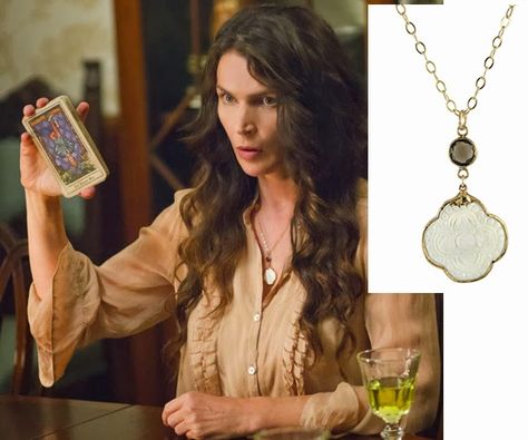 Jewelry seen on Witches of East End. Unfortunately, Wendy's green necklace is a one-of-a-kind custom piece. *sob* Sabrina Spellman Style, Bohemian Witch, Julia Ormond, Witches Of East End, Marcia Cross, The Secret Circle, Secret Circle, Britt Robertson, Witch Pictures