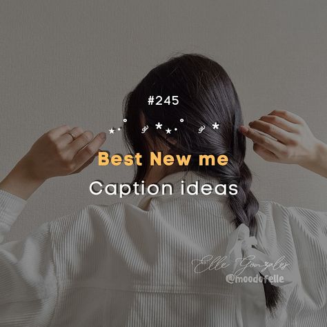 SET 245: Best New Me caption ideas >>> swipe #igcaptions #igcarousel #newmecaption #captionideas #instagramtips #igtips #moodofelle New Me Captions, Caption Ideas, Ig Captions, New Me, Instagram Tips, Good News