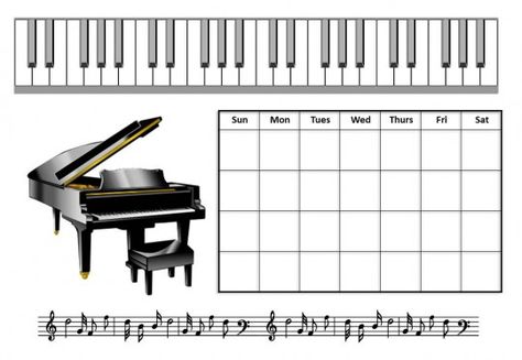 Music practice chart Music Practice Chart, Piano Chart, Piano Practice Chart, Group Piano Lessons, Piano Classes, Piano Teaching Resources, Blues Piano, Piano Practice, Playing The Piano