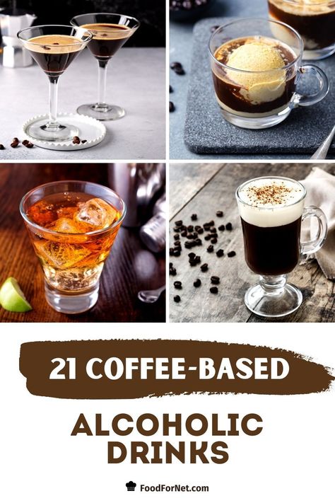 These coffee-based alcoholic drinks will be a delight for coffee lovers. See here how the coffee flavor is beautifully mixed with liquors to create such amazing cocktail drinks. #coffee #spirits #cocktails #liquor #drinks #alcoholicdrinks Coffee Liquor, Raspberry Coffee, Irish Cream Liqueur, Liquor Drinks, Drinks Coffee, Rum Drinks, Cocktail Desserts, Coffee Cocktails, Spiced Rum