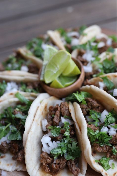 Carne Asada Tacos Recipe, Taco Recipes Mexican, Roasted Corn Salsa, Taco Pasta Salad, Carne Asada Recipes, Mexican Food Dishes, Food Growing, Authentic Mexican Food, Asada Tacos