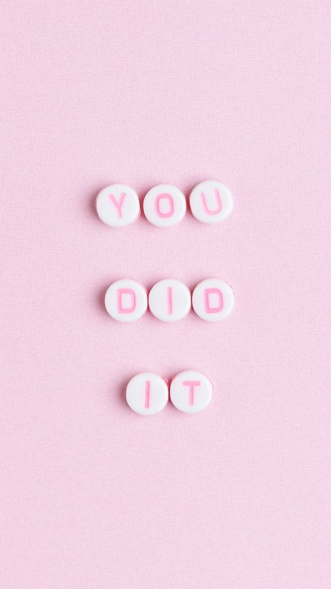 YOU DID IT beads text typography | free image by rawpixel.com / KUTTHALEEYO Bead Quotes, Beads Background Wallpaper, Cute Pink Jewelry With Letter Beads, Pink Letter Beads Fun Necklaces, Playful Pink Letter Beads, Pink Wallpaper Kawaii, Beauty Room Design, Lavender Aesthetic, Inspo Quotes