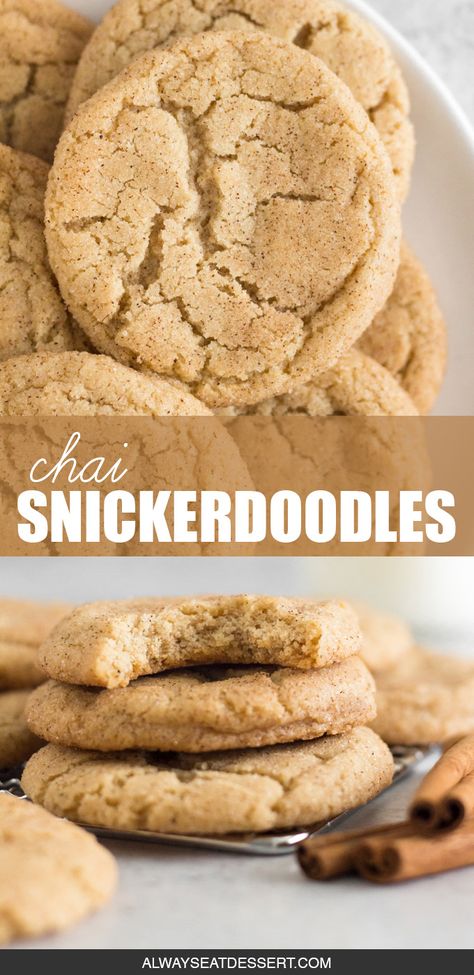 Chai Snickerdoodles, Sugar Addict, Snickerdoodle Recipe, Snickerdoodle Cookies, Crumble Cake, Snickerdoodle Cookie Recipes, Granola Recipes, Easy Cookie Recipes, Snickerdoodles