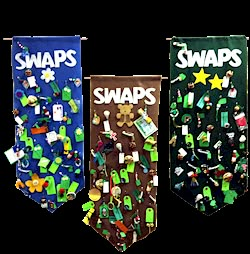 Back To Troop Ideas, Space Themed Swaps, Easy Swaps For Daisies, Camp Swaps Girl Scouts, Mexico Swaps Girl Scouts, Girl Scout Swaps Ideas Easy, Olympic Swaps Girl Scouts, Girl Scout Swap Holder, Camping Swaps Girl Scouts