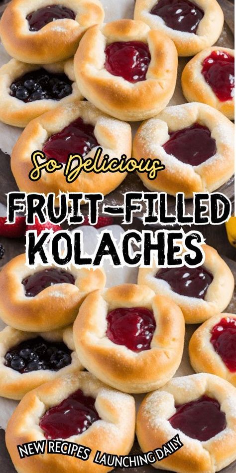 Indulge in a burst of fruity goodness with our delectable “Fruit-Filled Kolaches” recipe. These delightful pastries are a perfect marriage of buttery dough and luscious fruit fillings, creating a symphony of flavors that will transport your taste buds to a realm of pure delight. Whether you’re an avid baker or a casual kitchen adventurer, these kolaches promise a heavenly experience with every bite. Kolache Bread Recipe, Kolache Recipe Czech, Snacks To Bake, Fruit Filling Recipe, Kolache Recipe, Slovak Recipes, Kolaches Recipe, Casual Kitchen, Quick Healthy Snacks