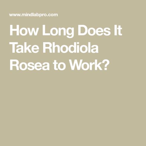 How Long Does It Take Rhodiola Rosea to Work? How To Take Rhodiola, Benefits Of Rhodiola, Rhodiola Benefits For Women, Rhodiola Rosea Benefits, Rhodiola Benefits, Medicinal Herbs Remedies, Herbs Remedies, Reducing Cortisol Levels, Rhodiola Rosea