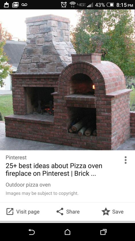 Diy Brick Pizza Oven, Outdoor Brick Fireplace, Outdoor Pizza Oven Kit, Fireplace Pizza Oven, Pizza Oven Fireplace, Brick Pizza Oven Outdoor, Pizza Oven Plans, Outdoor Fireplace Pizza Oven, Pizza Oven Outdoor Diy