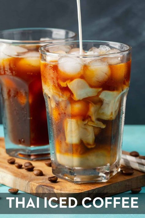 Learn how to make this classic Thai drink at home with complete guidance on brewing equipment! Thai Iced Coffee Recipe, Summer Coffee Drinks, Thai Iced Coffee, Thai Coffee, Low Fat Snacks, Iced Coffee At Home, Coffee Ingredients, Vietnamese Coffee, Ice Milk