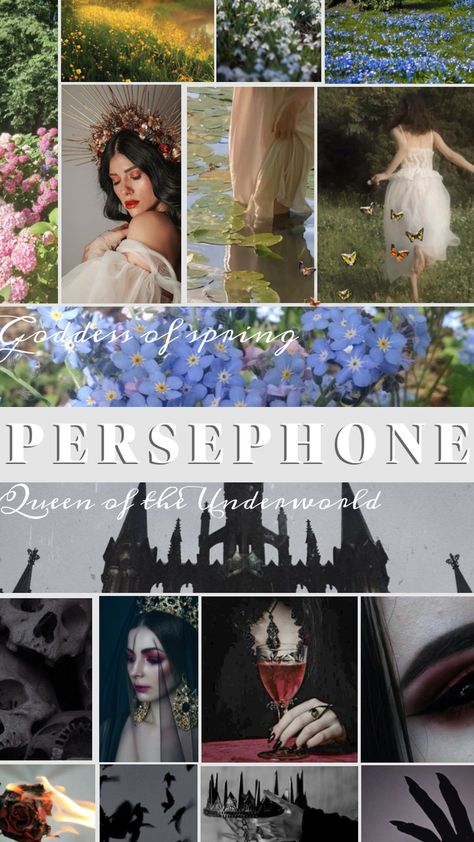 #persephone #goddess #queen #underworld #spring #dark Persephone Spring, Persephone Goddess, Greek Goddess, Underworld, Queen