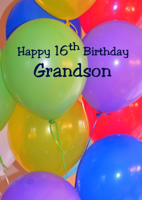 Happy 19th Birthday Grandson, Happy 16th Birthday Grandson, 19th Birthday Balloons, 17th Birthday Balloons, 16th Birthday Balloons, Grandson Birthday Wishes, 16th Birthday Wishes, Free Birthday Wishes, Birthday Grandson