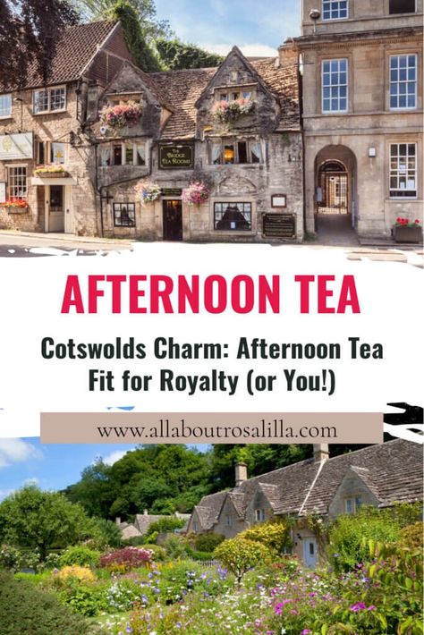 Images of afternoon tea in the Cotswolds with text overlay: Afternoon Tea. Costwolds Charm: Afternoon Tea fit for royalty (or You! London What To See, Uk Holiday Destinations, Baked Scones, Road Trip Uk, Drink Bucket, Cotswolds England, Travel Foodie, Finger Sandwiches, United Kingdom Travel