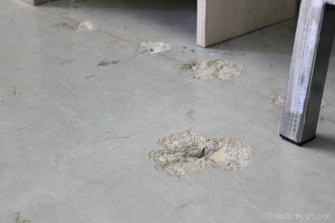 Sealed Concrete Floor, Concrete Floor Paint Colors, Seal Concrete Floor, Concrete Floors Diy, Concrete Floors In House, Popular Flooring, Paper Bag Flooring, Stained Floors, Temporary Flooring