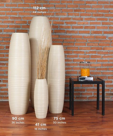 30 Inch Vase, Long Vases Decor Living Room, Tall Floor Vases Decor Living Room, Floor Vase Decor Living Room, Floor Vases Decor Tall, Big Vases Decor Living Room, Big Vase With Flowers, Large Vases Decor Ideas, Tall Floor Vase Decor