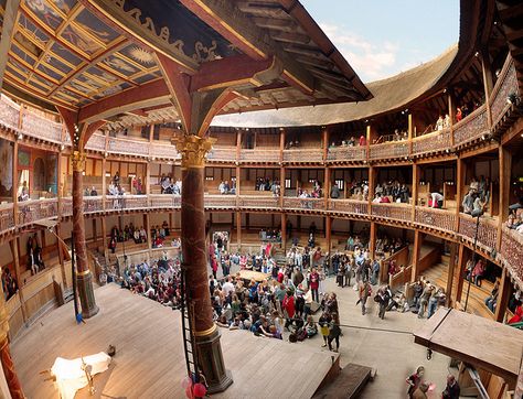 Shakespeare’s Globe (England). 'Few London experiences can beat a Bard’s eye view of the stage at the recreated Globe and it’s even more fun to get a ticket to stand (Elizabethan style). But if you want a more comfortable perspective on Shakespeare, pay a bit more and grab one of the seats in the galleries. The theatre is a triumph of authenticity, right down to the nail-less construction.'  http://www.lonelyplanet.com/england/london/sights/historic-theatre/shakespeares-globe Globe Theatre London, Shakespeare Globe, The Globe Theatre, Globe Theatre, Shakespeare Theatre, Globe Theater, Theatre London, 100 Things To Do, Paris Trip