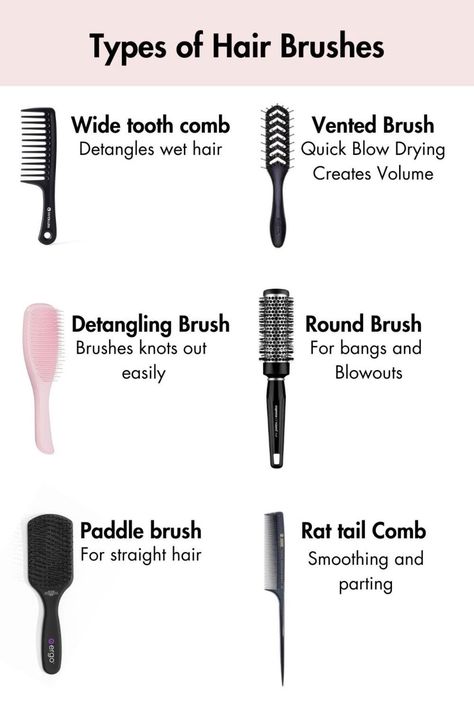 Types Of Brushes Hair, Best Hair Brush For Curly Hair, Hairbrush For Wavy Hair, Best Brushes For Hair, Brush For Wavy Hair, Haircare Products Aesthetic, Wavy Hair Brush, Conditioner For Low Porosity Hair, Tools For Curly Hair