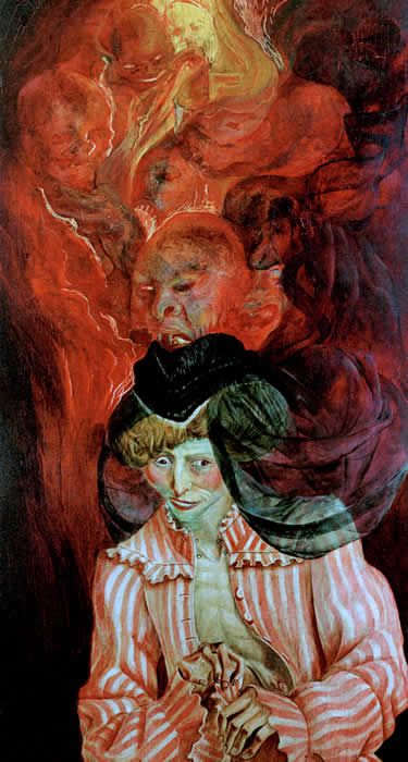 Otto Dix - The Mad Woman. Featured in Art & Mind film.  Art & Mind is a journey into art, madness and the unconscious. An exploration of visionary artists and the creative impulse, from the Flemish Masters of the Renaissance to the avant-garde movement of Surrealism and the unsung geniuses of Art Brut and Outsider Art. Otto Dix, Antoine Bourdelle, New Objectivity, George Grosz, Degenerate Art, Istoria Artei, German Expressionism, Expressionist Art, Paul Klee