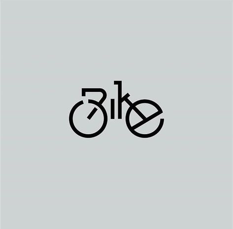 Bike logo - clever use of circles and lines Diy Drawings, Typographie Logo, Bike Logo, Typographic Logo Design, 타이포그래피 포스터 디자인, Camera Logo, Logo Type, Typographic Logo, Dashboard Design