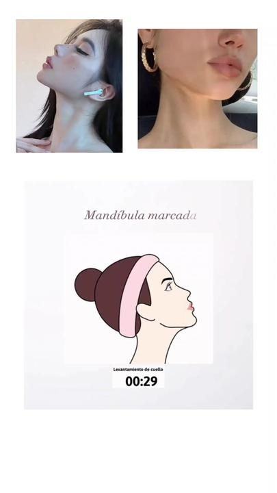 𝒈𝒍𝒐𝒘 𝒖𝒑 🤍 no TikTok Face Workouts Double Chin, Double Neck Exercise, Facial Yoga Exercises Double Chin, Exercise For Neck Double Chin, Face Double Chin Neck Exercises, Chin Workout Face Exercises, Workouts For Double Chin, Double Chin Workouts, Workout For Double Chin