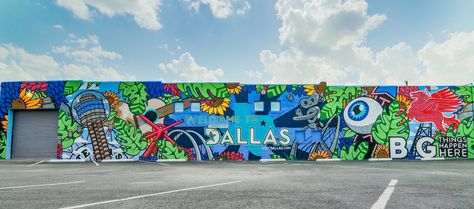 Deep Ellum's Graffiti Art: The Most Instaworthy Murals Deep Ellum Murals, Dallas Murals, Visit Dallas, Hypebeast Style, Stream Of Consciousness, Graffiti Wall, Graffiti Art, Senior Portraits, Food Art