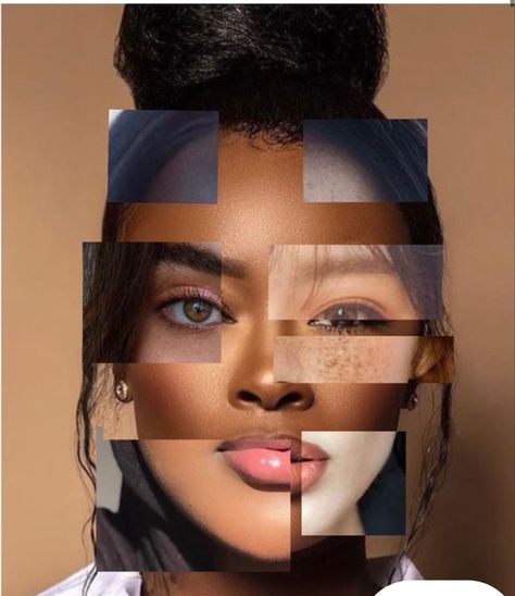 Face Collage Photography, Beauty Standards Photography, Face Collage, Collage Foto, A Level Photography, Art Alevel, Gcse Art Sketchbook, Makeup Books, Art Beat