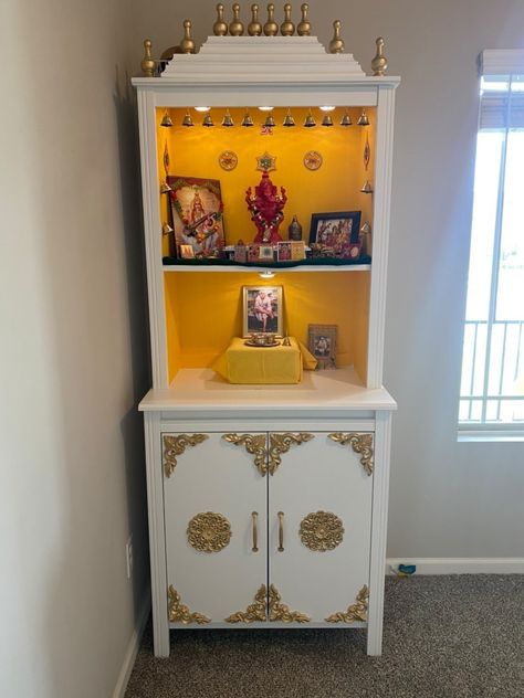 Reader’s Gallery Pooja Shelf Ideas Indian, Home Temple Ideas Puja Room, Pooja Shelf, Pooja Room Ideas Indian, Modern Dressing Table Designs, Pooja Door, Pooja Unit, Pooja Door Design, Indian Room