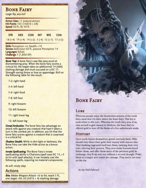 Dnd Level 3 Monsters, Halloween Dnd Monsters, Dnd Cryptids, Dnd Monster Stat Block, Dnd 5e Homebrew Monsters, Dnd Monsters Low Level, Dnd Necromancer, Dnd Enemies, Stat Block