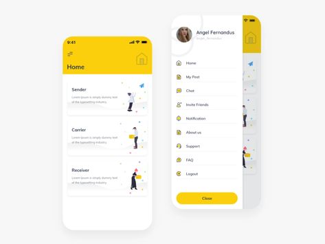 Hamburger Menu with Landing Card Design by Sulai Man on Dribbble Hamburger Menu, Ux Design Mobile, Magazine Layout Inspiration, Menu Card Design, Website Menu, Menue Design, Burger Menu, Menu Layout, Email Template Design