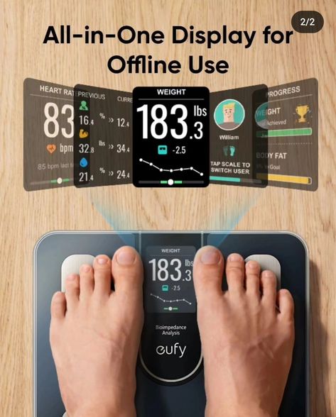 Smart Scale C20, Digital Bathroom Body Fat Scale with Large TFT Screen, All-in-One Display for Offline Use, Bluetooth Scale for Body Weight with 16 Metrics, BMI, Multi-Modes, High Accuracy Price drop plus code eufyScaleC20 🔥🔥🔥🔥 https://amzn.to/4fYKP5s Link to purchase is located in my bio/profile @minionrun_deals #amazondeals #amazonfinds #amazon #sale #hotdeals #promo #code Body Fat Scale, Smart Scale, Amazon Sale, Amazon Deals, Price Drop, Body Fat, Hot Deals, Body Weight, All In One