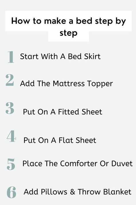 Here is a no fail step by step formula to making a bed like a pro so your bed can be magazine ready. #bedmaking #stepbystep #bedroom Proper Bed Making, How To Make A King Size Fitted Sheet, How Often To Change Bed Sheets, Make A Bed, How To Properly Make A Bed, Make Your Bed Book Summary, Cuffs Diy, Bed Steps, Mattress Topper