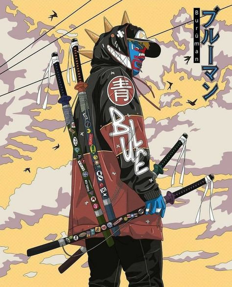 Samurai Aesthetic, Guerriero Samurai, Urban Samurai, Art Cyberpunk, Samurai Wallpaper, Samurai Anime, Samurai Artwork, Urban Ninja, Ninja Art