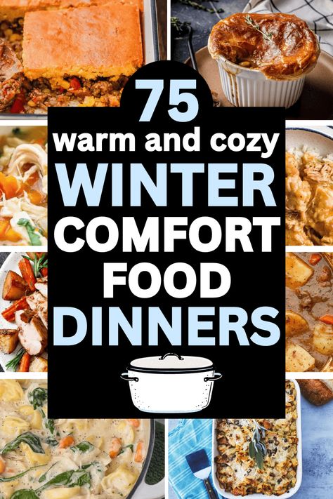 Easy winter comfort food recipes! The best cozy meals comfort foods winter, winter recipes dinner comfort foods cold weather, winter dinner recipes crockpot comfort foods, winter meal ideas comfort foods, hearty winter meals comfort foods, cozy meals comfort foods winter, winter warmers recipes comfort foods, winter comfort food recipes families, warm comfort food dinners easy, cold weather recipes comfort foods winter night, winter weeknight dinner ideas, winter weekend dinner ideas. Winter Dinner Recipes Crockpot, Comfort Foods Cold Weather, Cozy Meals Comfort Foods, Winter Recipes Dinner Comfort Foods, Hearty Winter Meals, Dinner Ideas Winter, Winter Recipes Dinner, Weekend Dinner Ideas, Winter Meal Ideas