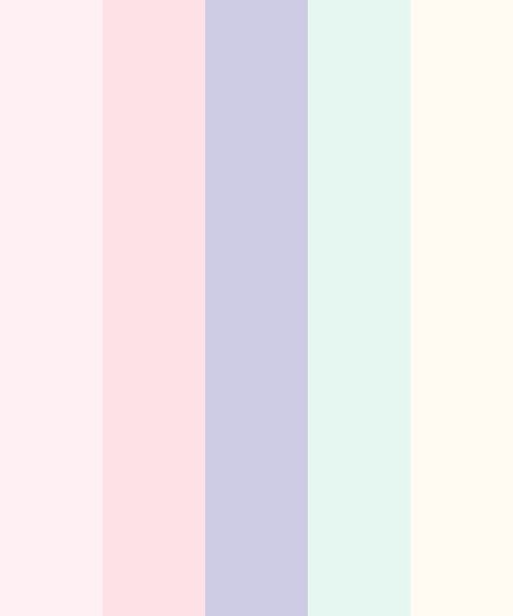 Love Pastels Color Palette Pastel Cool Colors, Cupcake Color Palette, Rainbow Pastel Color Palette, Soft Pastel Color Palette, Soft Color Palette Pastel, Pastel Colours Aesthetic, Unicorn Color Palette, Colorful Pastel Aesthetic, Mermaid Color Palette