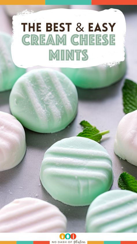 Create delightful Cream Cheese Mints with our easy recipe! Perfect for special occasions or a sweet treat at home. Smooth, sweet, and refreshingly minty. Customize with colors for any event. Dive into the recipe now and start making these irresistible mints today! Christmas Butter Mints, Freezing Cream Cheese, Cream Cheese Mint, Cream Cheese Mints Recipe, Elvis Cake, Wedding Mints, Pecan Log, Cream Cheese Mints, Butter Mints