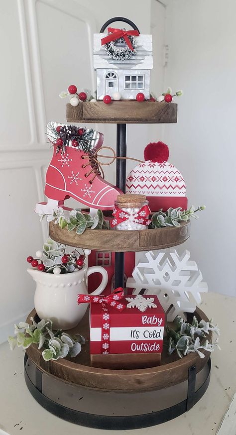 Ice Skate Decoration, My 2023, Holiday Scrapbook, Cozy Christmas Decor, Snow Flakes Diy, Mini Jars, Mason Jar Lids, Book Stack, Build A Snowman