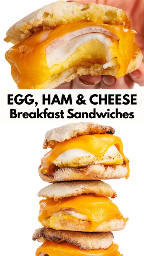 Ham And Cheese Breakfast, Egg Bakes, Easy And Healthy Breakfast, Lemon Bowl, Dinner Leftovers, Leftover Ham Recipes, Cheese Breakfast, Best Meals, Brunch Recipe