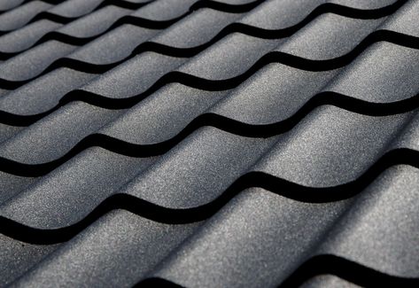 Metal Roofing Tiles Montreal - Metal Roof Canada Bonderized Metal Roof, Burnished Slate Metal Roof, Seamless Metal Roof, Roof Tile Texture Architecture, Metal Roof Tiles, Pvc Cladding, Metal Roof Panels, Corrugated Roofing, Exterior House Remodel