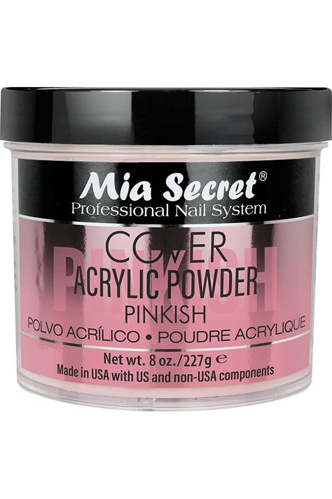 Mia Secret COVER PINKISH Acrylic Powder (8oz) Acrylic Nails Coffin Pink, Uñas Acrilicas, Womens Nails, Acrylic Nails Coffin, Acrylic Powder, Nails Coffin, Professional Nails, Coffin Nails, Acrylic Nails