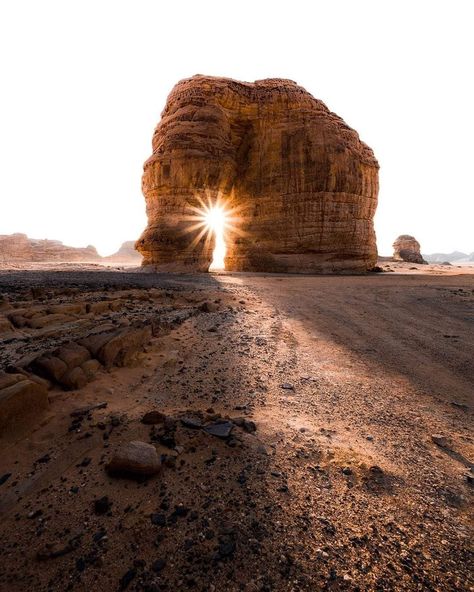 Elephant Rock Saudi Arabia, Elephant Rock, Black Rock, World Traveler, Saudi Arabia, Monument Valley, Beautiful Nature, Beautiful Places, Elephant