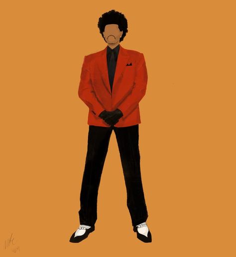 The Weeknd Illustration Art, Weeknd Illustration, The Weeknd Illustration, Weekend Artist, Abel Makkonen, Abel Tesfaye, Minimal Poster, Red Suit, Small Canvas Art