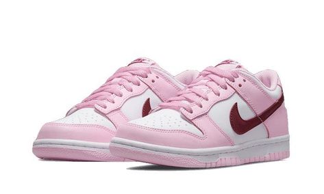 Dunk Low Pink Red White Sneakers Nike homme femme Nike Dunk Low Pink Foam, Dunk Low Pink Foam, Soft Shoes, Miami Dolphins, Nike Dunk Low, Nike Cortez Sneaker, Adidas Samba, Dunk Low, Powerpuff Girls