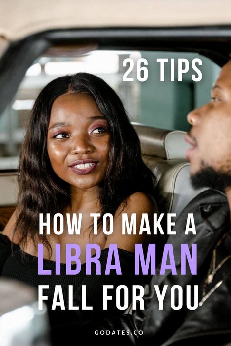 Libra man loves the idea of an exciting life in the company of an exciting and fun woman. Striving towards his ideals, fantasies, and excitement is in the nature of this zodiac sign.Win a Libra man over by doing fun and exciting activities together. If you ever have a crazy idea, try to transform that idea into a date. For example, if you want to explore a small town nearby, call your Libra guy and take a spontaneous road trip. Make spending time together fun and exciting. Dating A Libra Man, Libra Man Capricorn Woman, Libra Men In Love Relationships, Libra Man Pisces Woman, Libra Men Traits, Libra Men In Bed, Libra Man Libra Woman, Libra Man In Love, Libra Men