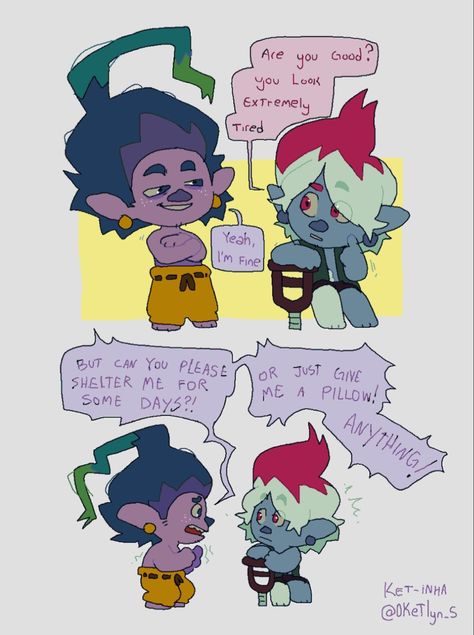 Artist: 0Ketlyn_S Floyd X Creek Trolls, Brozone Fan Art, Trolls Band Together Fanart, Troll Sona, Trolls Comic, Floyd Trolls Fanart, Trolls Oc, Trolls Fanart, Dreamworks Art