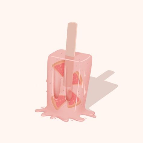 Ice Lolly Ice Lolly Illustration, Ice Lolly Drawing, Melting Popsicle Drawing, Popsicle Drawing, Popsicle Art, Foodie Art, Illustration Art Design, Ice Lolly, Ice Pops