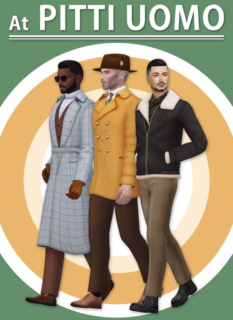 Sims 4 Cc Coat Male, S4cc Male, Sims 4 Men Clothing, Sims 4 Decades Challenge, Sims 4 Male Clothes, Clothes Cc, Sims Clothes, Pelo Sims, Sims 4 Mm Cc