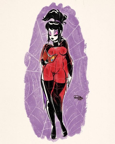 Lydia Deetz Cartoon, Lydia Deets, Beetlejuice Lydia Deetz, Lydia Beetlejuice, Beetlejuice Fan Art, Lydia Deetz, Modern Pin Up, Pin Up Art, Beetlejuice