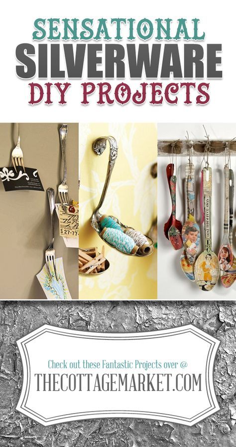 Diy Crafts Kitchen, Kitchen Crafts Diy, Flatware Crafts, Fork Jewelry, Silverware Crafts, Herb Markers, Silverware Art, Spoon Art, Cottage Market