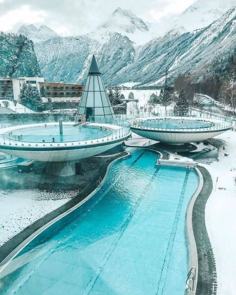 Thermal spa ❄️ Aqua Dome in Tirol,... - Best place to stay Tirol Austria, Global Entry, Spa And Wellness, Thermal Spa, Trip Planner, Live In The Moment, Vacation Packages, St Augustine, Hawaii Travel